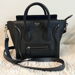 **SOLD** CELINE Auth Nano Luggage in Drummed Leather, EUC incl. dust bag